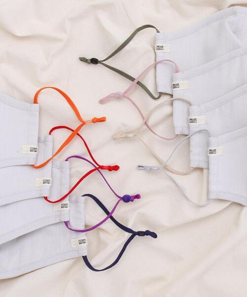 coen（コーエン）の「【WEB限定】フィルターポケット付き 洗えるファッションマスクカラーゴム（マスク・レディース・パープル/オレンジ/オリーブ/ライトグレー/ベージュ/ネイビー/ピンク/レッド・LARGE/MEDIUM）」の15枚目の写真