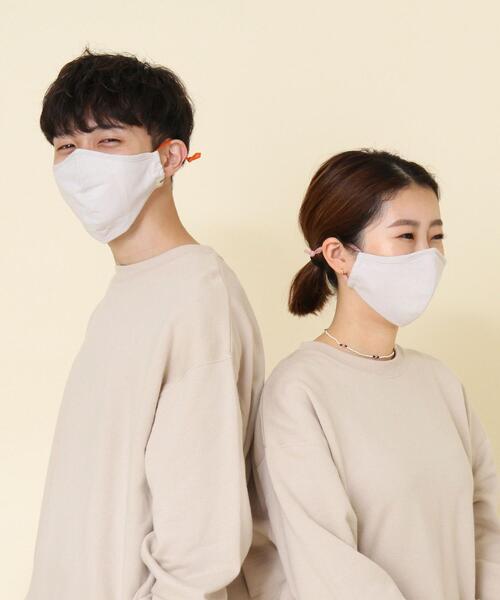 coen（コーエン）の「【WEB限定】フィルターポケット付き 洗えるファッションマスクカラーゴム（マスク・レディース・パープル/オレンジ/オリーブ/ライトグレー/ベージュ/ネイビー/ピンク/レッド・LARGE/MEDIUM）」の11枚目の写真