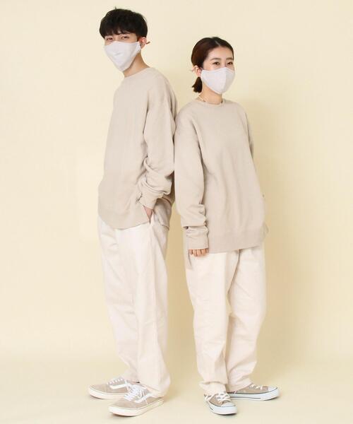 coen（コーエン）の「【WEB限定】フィルターポケット付き 洗えるファッションマスクカラーゴム（マスク・レディース・パープル/オレンジ/オリーブ/ライトグレー/ベージュ/ネイビー/ピンク/レッド・LARGE/MEDIUM）」の12枚目の写真