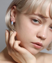 cui-cui｜キュイキュイのピアス（両耳用）（ブルー・ネイビー/青色系