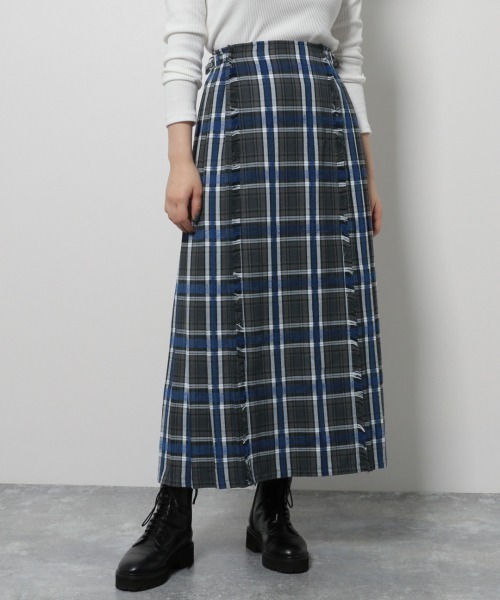 PAGEBOY（ページボーイ）の「モールチェックスカート（スカート・レディース・グリーン系その他/ブルー系その他・SMALL/MEDIUM）」の2枚目の写真