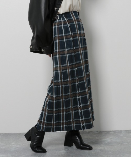 PAGEBOY（ページボーイ）の「モールチェックスカート（スカート・レディース・グリーン系その他/ブルー系その他・SMALL/MEDIUM）」の18枚目の写真
