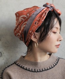 【WEB限定】配色ペイズリースカーフ