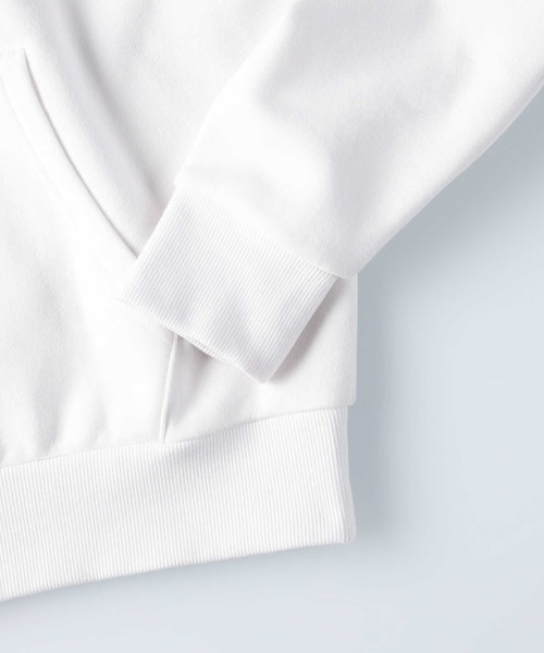 CAMP7（キャンプセブン）の「【CAMP7】ボックスロゴプリントパーカー（パーカー・レディース・ホワイト/ベージュ/グリーン・M/L）」の20枚目の写真