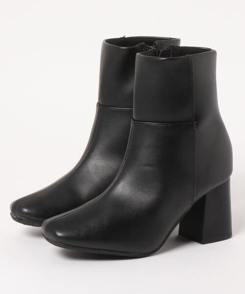 シンプルショートブーツ 1484wk