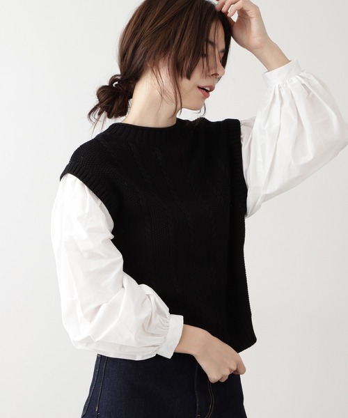 セール ドッキングケーブルニット ニット セーター N N Natural Beauty Basic エヌエヌナチュラルビューティーベーシック のファッション通販 Zozotown