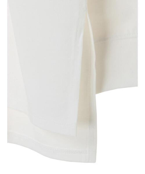 Green Parks(グリーンパークス)の「ホワイトインナークルーネックスリット*(Tシャツ/カットソー・レディース・オフホワイト・FREE)」の9枚目の写真