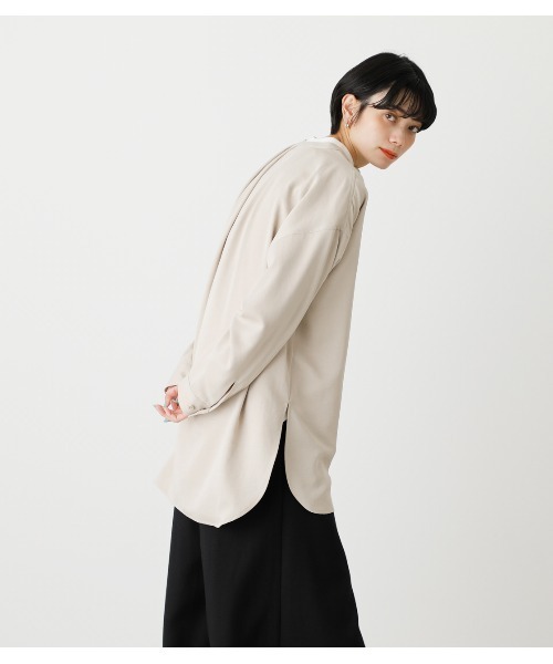 AZUL by moussy（アズールバイマウジー）の「BAND NECK SHIRT/バンド