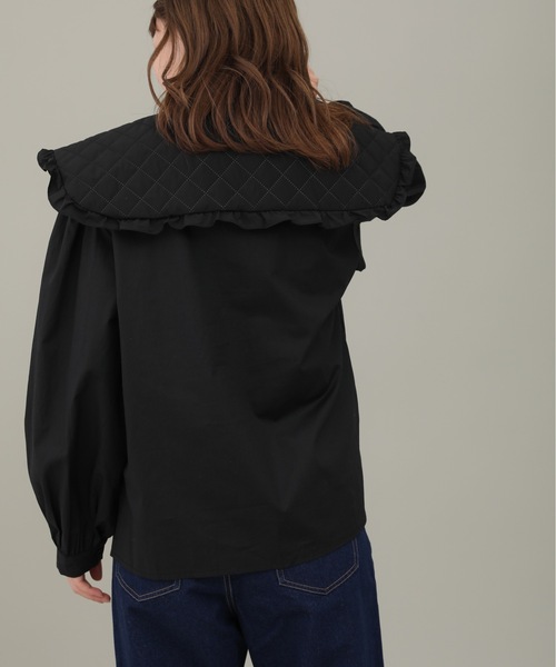 sakishimatokyo（サキシマトーキョー）の「【ZOZO限定】サキシマamp「リボンツキビックカラーデザインブラウス」（シャツ/ブラウス・レディース・ホワイト/ブラック/アイボリー・FREE）」の9枚目の写真