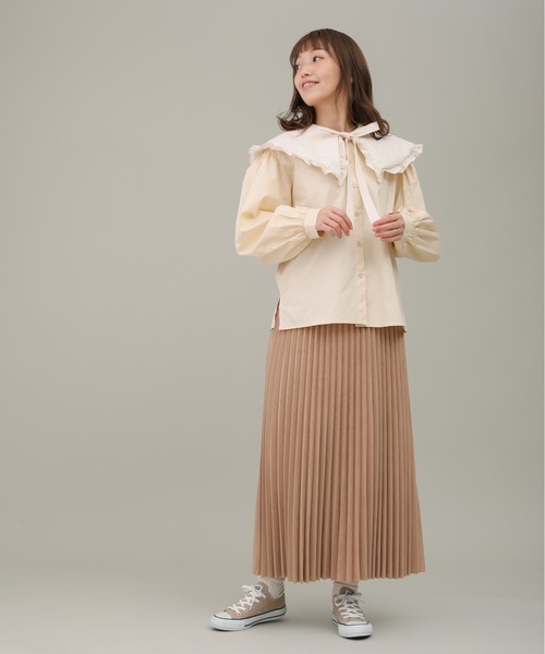 sakishimatokyo（サキシマトーキョー）の「【ZOZO限定】サキシマamp「リボンツキビックカラーデザインブラウス」（シャツ/ブラウス・レディース・ホワイト/ブラック/アイボリー・FREE）」の15枚目の写真