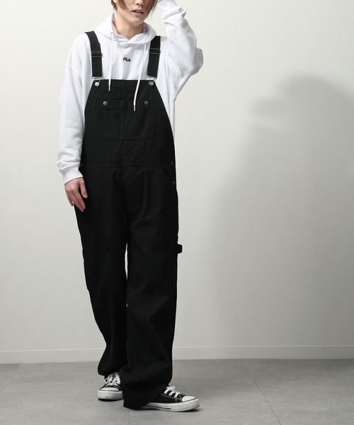 ZIP FIVE（ジップファイブ）の「【ZIP FIVE】 カツラギ ツイル ワイド オーバーオール パンツ（サロペット/オーバーオール・メンズ・ブラック/ホワイト/ブラウン・X-LARGE/MEDIUM/SMALL/LARGE/X-SMALL）」の19枚目の写真