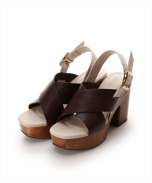 WILLSELECTION(ウィルセレクション)の「クロスプラットフォームサンダル(サンダル・レディース・ダークブラウン/ベージュ・MEDIUM/LARGE/SMALL)」の9枚目の写真