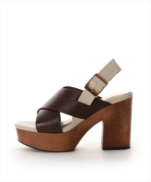 WILLSELECTION(ウィルセレクション)の「クロスプラットフォームサンダル(サンダル・レディース・ダークブラウン/ベージュ・MEDIUM/LARGE/SMALL)」の13枚目の写真