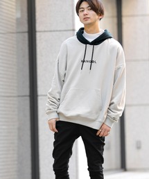 【 KANGOL × A.S.M コラボ 】 カンゴール ユニセックス T/C裏毛 スウェット オーバーサイズ ビッグ コンビ パーカー