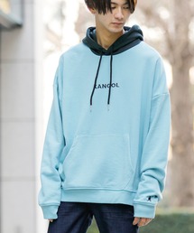 【 KANGOL × A.S.M コラボ 】 カンゴール ユニセックス T/C裏毛 スウェット オーバーサイズ ビッグ コンビ パーカー
