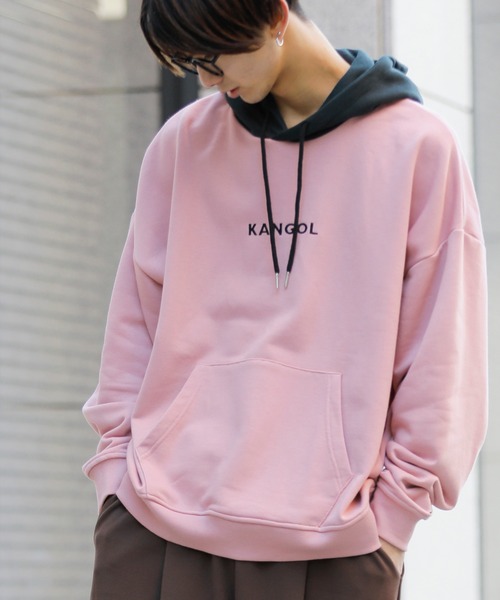 KANGOL(カンゴール)の「【 KANGOL × A.S.M コラボ 】 カンゴール ユニセックス T/C裏毛 スウェット オーバーサイズ ビッグ コンビ パーカー(パーカー・メンズ・ミント/サックスブルー/ホワイト/ラベンダー/ブラック/グレイッシュベージュ・50/48)」の17枚目の写真