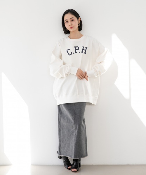 LOWRYS FARM（ローリーズファーム）の「ウラケロゴプリントプルオーバーＬＳ　934032（スウェット・レディース・オフホワイト/グレー/チャコールグレー/ブルー・FREE）」の18枚目の写真