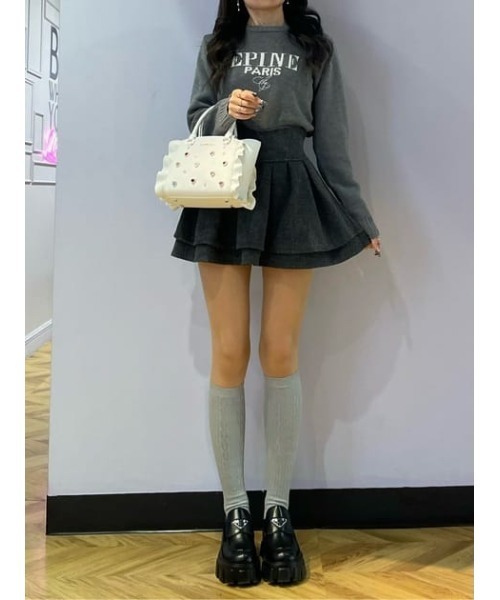 SAMANTHAVEGA（サマンサベガ）の「ビジューフラッター(ミニ)（ショルダーバッグ・レディース・ホワイト/ブラック/ピンク/ラベンダー・FREE）」の16枚目の写真