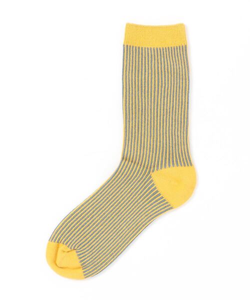 Fun & Daily（ファンアンドデイリー）の「F&D : ナローストライプカラーソックス（ソックス/靴下・レディース・ホワイト/チャコールグレー/ブラック/イエロー/オレンジ/ブルー/ブラウン・FREE）」の15枚目の写真
