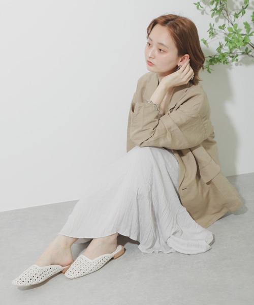 SENSE OF PLACE by URBAN RESEARCH（センスオブプレイスバイアーバンリサーチ）の「リネンルーズジャケット（その他アウター・レディース・アイボリー/ベージュ・ONE）」の3枚目の写真