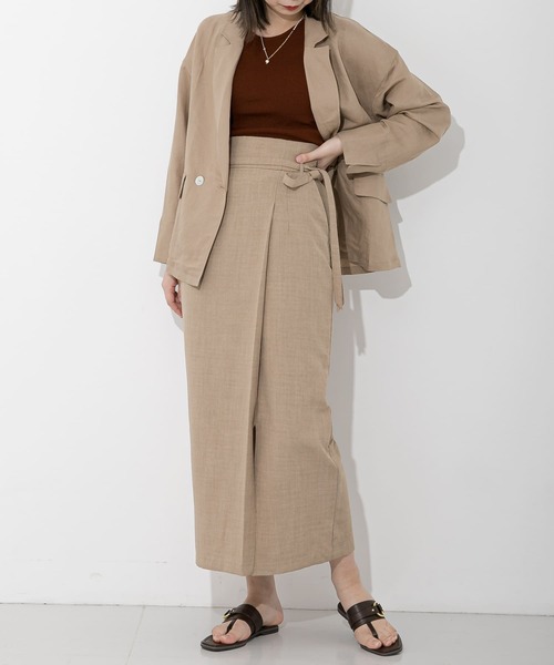 SENSE OF PLACE by URBAN RESEARCH（センスオブプレイスバイアーバンリサーチ）の「リネンルーズジャケット（その他アウター・レディース・アイボリー/ベージュ・ONE）」の11枚目の写真