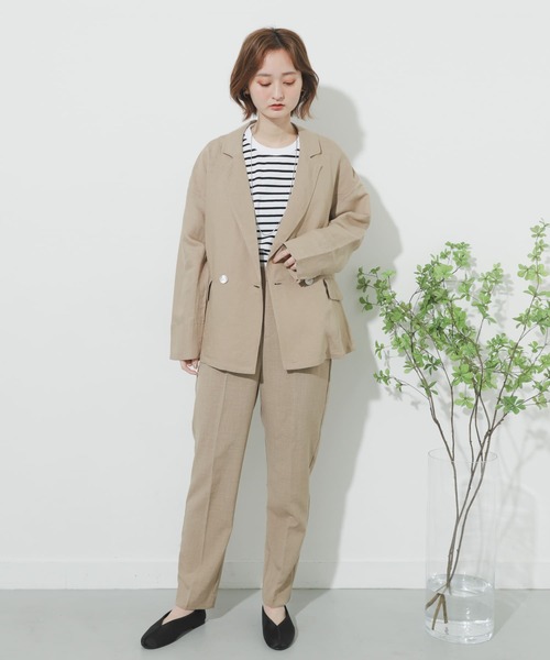 SENSE OF PLACE by URBAN RESEARCH（センスオブプレイスバイアーバンリサーチ）の「リネンルーズジャケット（その他アウター・レディース・アイボリー/ベージュ・ONE）」の20枚目の写真