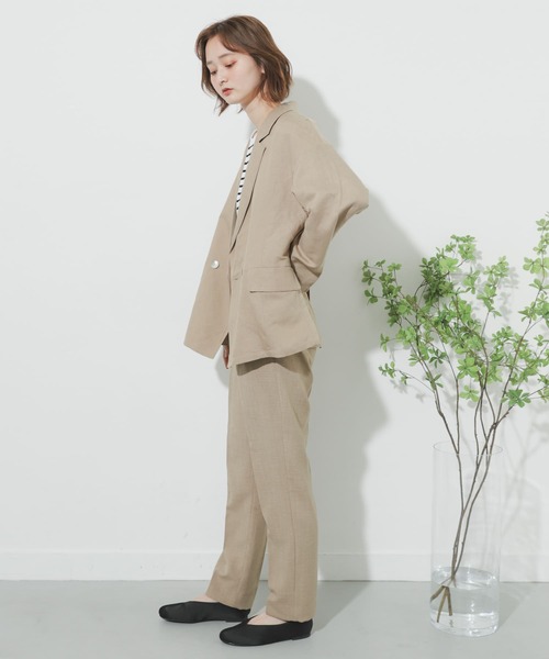 SENSE OF PLACE by URBAN RESEARCH（センスオブプレイスバイアーバンリサーチ）の「リネンルーズジャケット（その他アウター・レディース・アイボリー/ベージュ・ONE）」の21枚目の写真