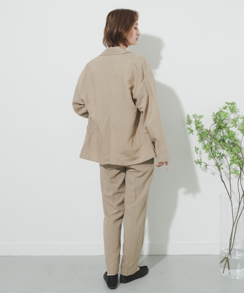 SENSE OF PLACE by URBAN RESEARCH（センスオブプレイスバイアーバンリサーチ）の「リネンルーズジャケット（その他アウター・レディース・アイボリー/ベージュ・ONE）」の22枚目の写真