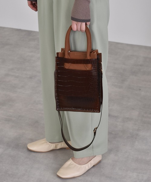 w closet(ダブルクローゼット)の「5WAY BAG(ハンドバッグ・レディース・クリア/ブラウン/ブラック系その他2・FREE)」の3枚目の写真