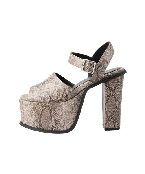 GYDA（ジェイダ）の「Pythonアンクルベルトチャンキーサンダル（サンダル・レディース・ブラック/その他1・SMALL/MEDIUM/LARGE）」の17枚目の写真