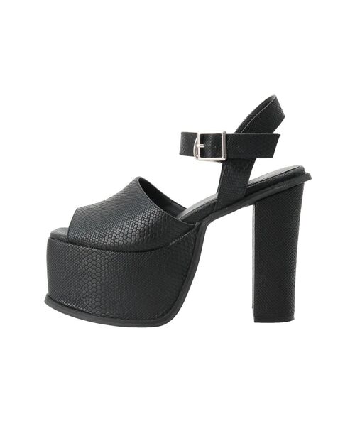 GYDA（ジェイダ）の「Pythonアンクルベルトチャンキーサンダル（サンダル・レディース・ブラック/その他1・SMALL/MEDIUM/LARGE）」の18枚目の写真