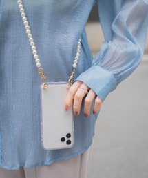 Heather | iPhone11,12,12Pro対応ケース付きショルダーストラップ　946062(スマホケース/カバー)