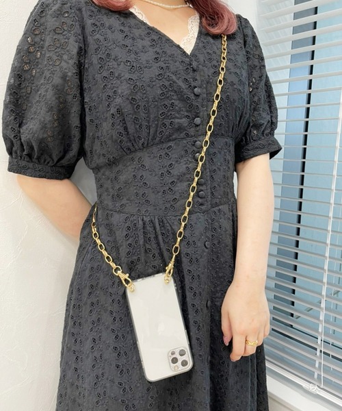 Heather(ヘザー)の「iPhone11,11Pro,12,12Pro対応ケース付きショルダーストラップ 946062(スマホケース/カバー・レディース・ホワイト系その他/ホワイト系その他2/ゴールド系その他2/ホワイト系その他3/ゴールド系その他/ゴールド系その他3・ONE SIZE)」の5枚目の写真