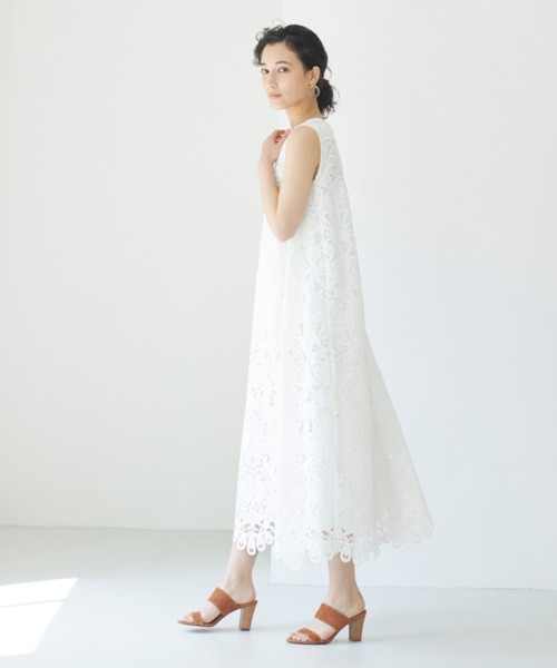 美品✨アナイ 24SS ブルゾン レース エンブロイダリー ノーカラー 白 M 美品✨アナイ 24SS ブルゾン レース エンブロイダリー ノー