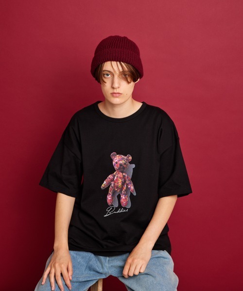 rehacer(レアセル)の「rehacer : My Buddy Made in Japan / マイバディー Tシャツ メイドインジャパン(Tシャツ/カットソー・メンズ・ブラック/ホワイト・MEDIUM/SMALL/LARGE/X-LARGE)」の8枚目の写真