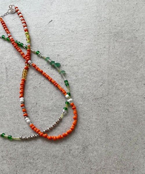 CANAL JEAN（キャナルジーン）の「Pt(ピーティー) ビーズネックレス（ネックレス・レディース・オレンジ・ONE SIZE）」の5枚目の写真