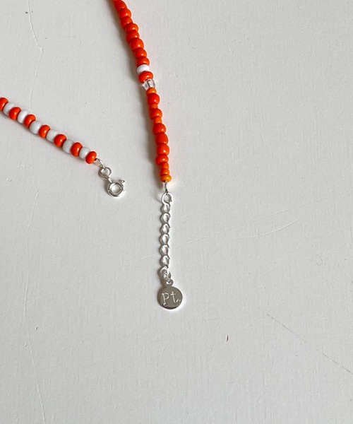 CANAL JEAN（キャナルジーン）の「Pt(ピーティー) ビーズネックレス（ネックレス・レディース・オレンジ・ONE SIZE）」の3枚目の写真