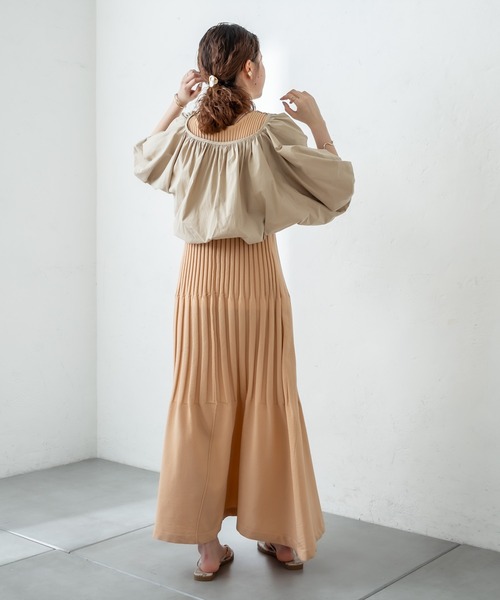 mystic(ミスティック)の「バルーンシャツセットワンピース(ワンピース・レディース・ベージュ/オリーブ/オレンジ・FREE)」の8枚目の写真