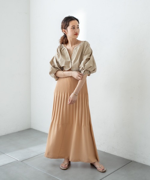 mystic（ミスティック）の「バルーンシャツセットワンピース