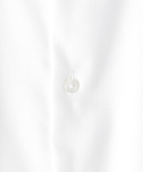 green label relaxing（グリーンレーベルリラクシング）の「＜ 機能 / 洗濯機洗い可 ＞ コットン × 麻 バンドカラー シャツ（ビジネスシャツ・メンズ・ダークブラウン/コバルトブルー/ホワイト・LARGE/SMALL/MEDIUM/X-LARGE）」の15枚目の写真