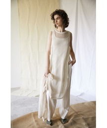 BLACK BY MOUSSY | mesh long vest（メッシュロングベスト）(ベスト)