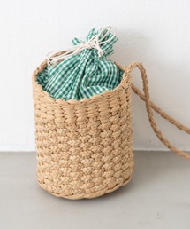 MERLOT | 巾着ショルダーカゴバッグ(かごバッグ)