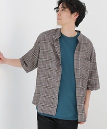 LAKOLE | バンドカラーシアーチェックシャツ / 945209(シャツ/ブラウス)