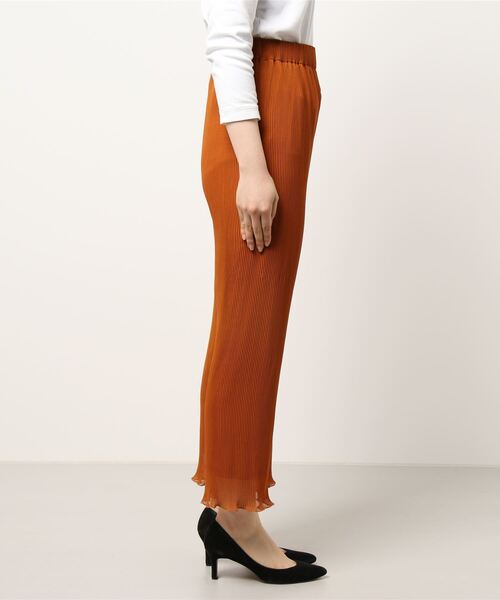 LOWRYS FARM（ローリーズファーム）の「シアープリーツメローパンツ２　949425（その他パンツ・レディース・ブラック/オレンジ/グリーン/アイボリー・FREE）」の8枚目の写真