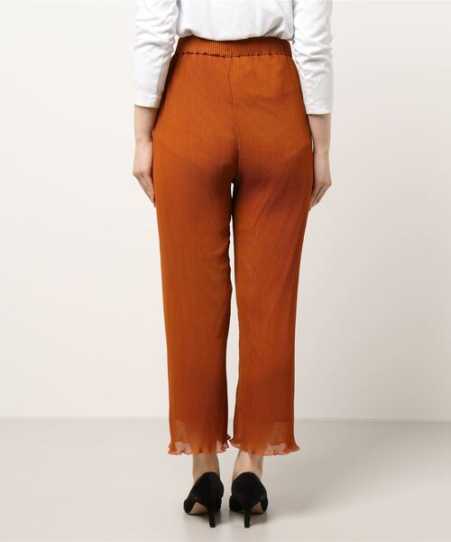 LOWRYS FARM（ローリーズファーム）の「シアープリーツメローパンツ２　949425（その他パンツ・レディース・ブラック/オレンジ/グリーン/アイボリー・FREE）」の16枚目の写真