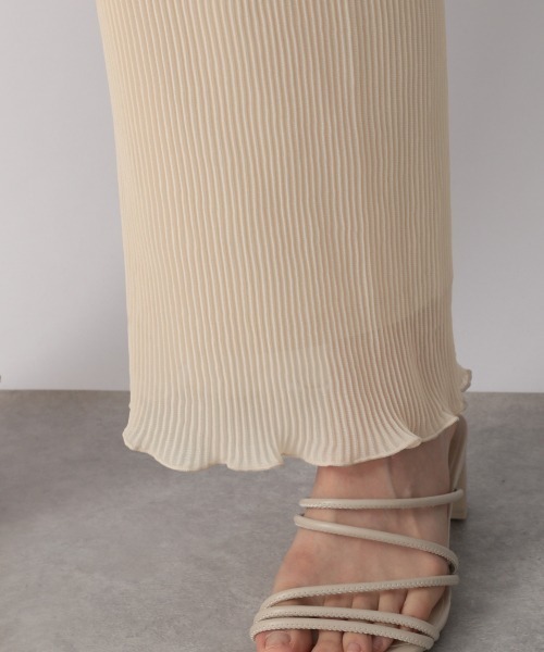 LOWRYS FARM（ローリーズファーム）の「シアープリーツメローパンツ２　949425（その他パンツ・レディース・ブラック/オレンジ/グリーン/アイボリー・FREE）」の15枚目の写真