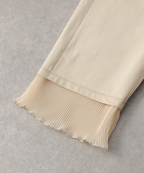 LOWRYS FARM（ローリーズファーム）の「シアープリーツメローパンツ２　949425（その他パンツ・レディース・ブラック/オレンジ/グリーン/アイボリー・FREE）」の12枚目の写真