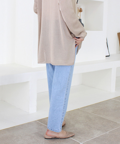 MODE ROBE（モードローブ）の「ストレートデニム（デニムパンツ・レディース・ブルー/ライトブルー・S/M/L）」の12枚目の写真