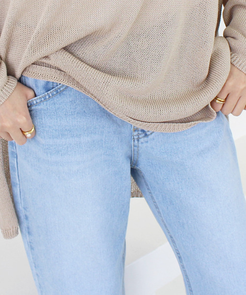 MODE ROBE（モードローブ）の「ストレートデニム（デニムパンツ・レディース・ブルー/ライトブルー・S/M/L）」の20枚目の写真