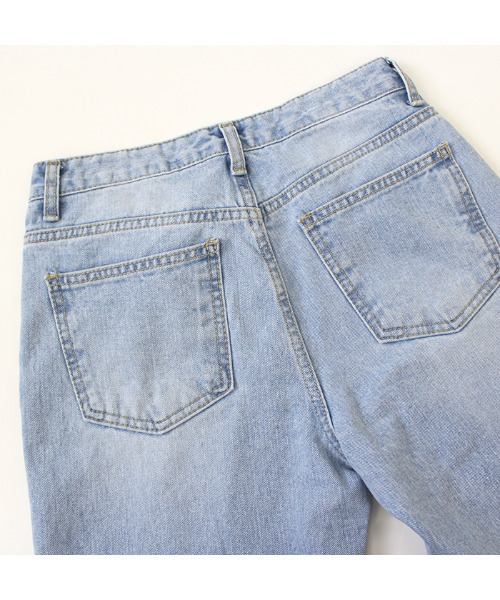 MODE ROBE（モードローブ）の「ストレートデニム（デニムパンツ・レディース・ブルー/ライトブルー・S/M/L）」の13枚目の写真